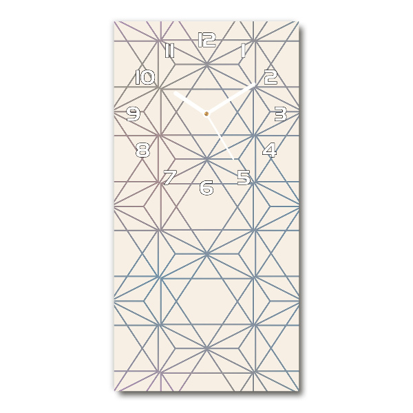 Wanduhr aus glas Geometrischer Hintergrund