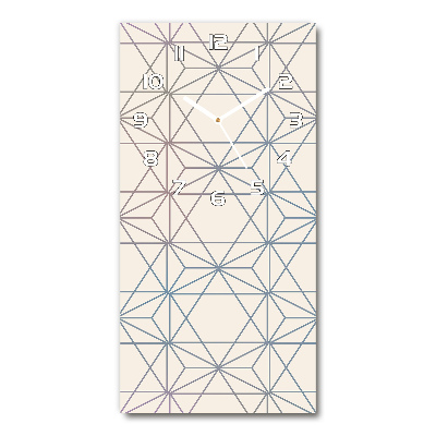 Wanduhr aus glas Geometrischer Hintergrund