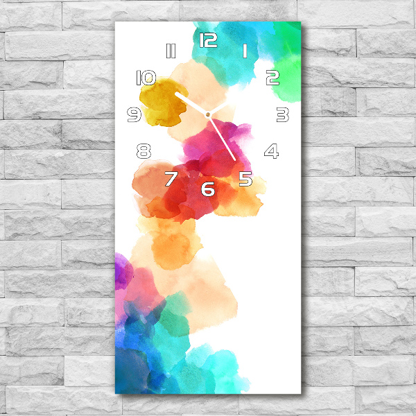 Vertikale Uhr Bunte Flecken