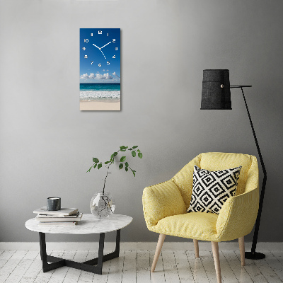 Vertikale Uhr Tropischer Strand