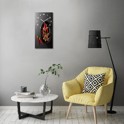 Vertikale Uhr Chilischoten