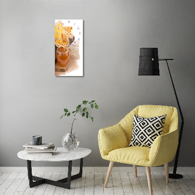 Vertikale Uhr Honigwaben