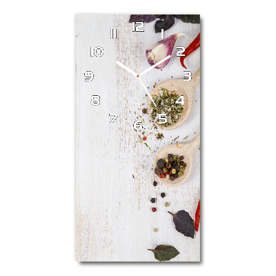 Vertikale Uhr Gemüse und Gewürze