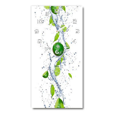 Wanduhr aus glas Kalk