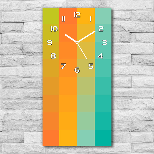 Vertikale Uhr Bunte Quadrate