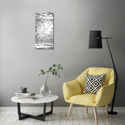 Vertikale Uhr Würfel