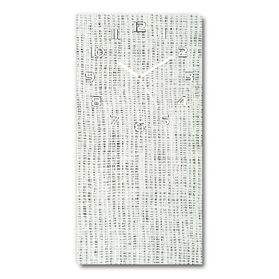 Wanduhr aus glas Weißes Leinen