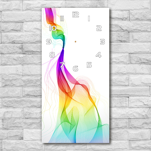 Vertikale Uhr Farbenfrohe Abstraktion