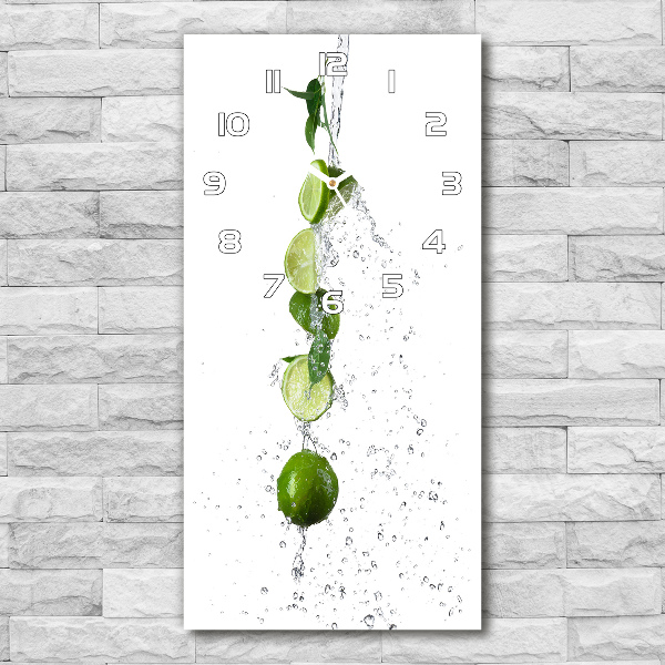 Wanduhr aus glas Limes