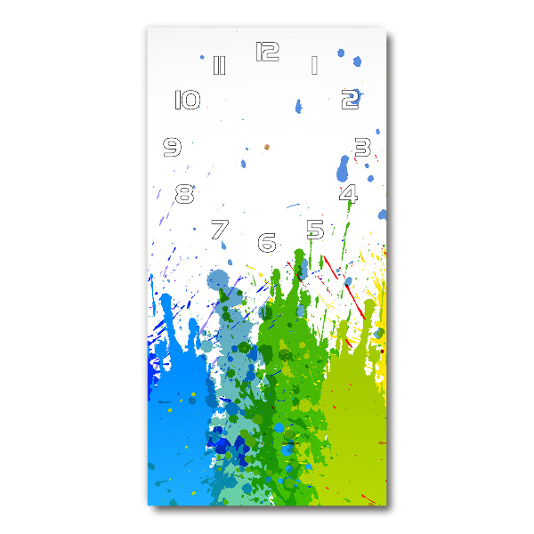 Vertikale Uhr Abstrakter Regenbogen