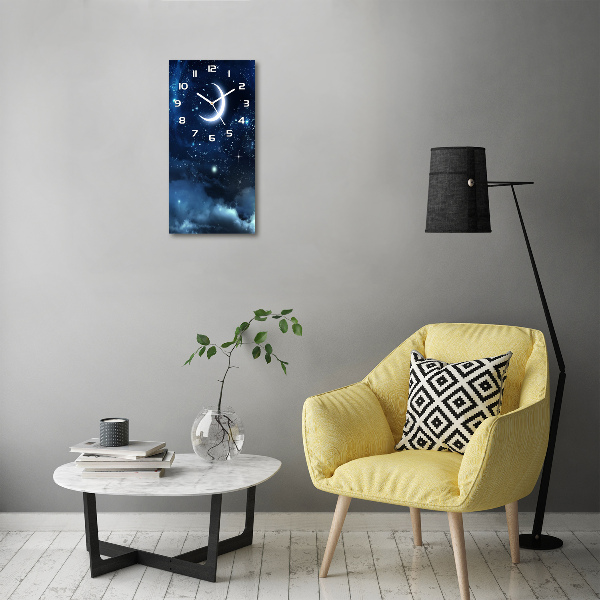 Wanduhr aus glas Sternenhimmel