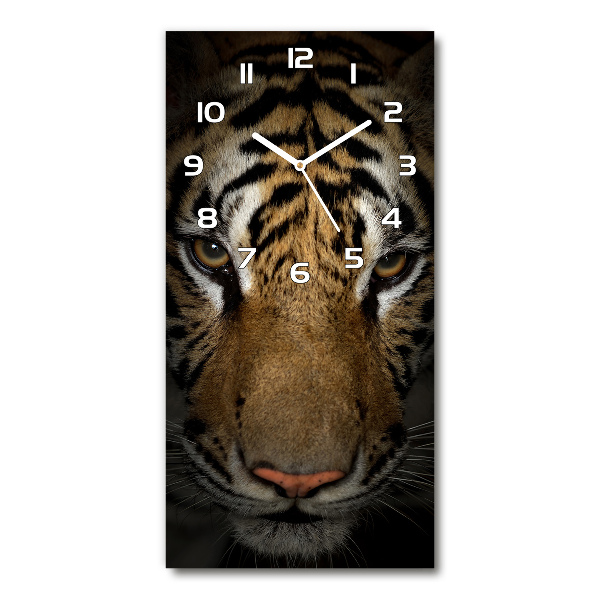 Wanduhr aus glas Tiger