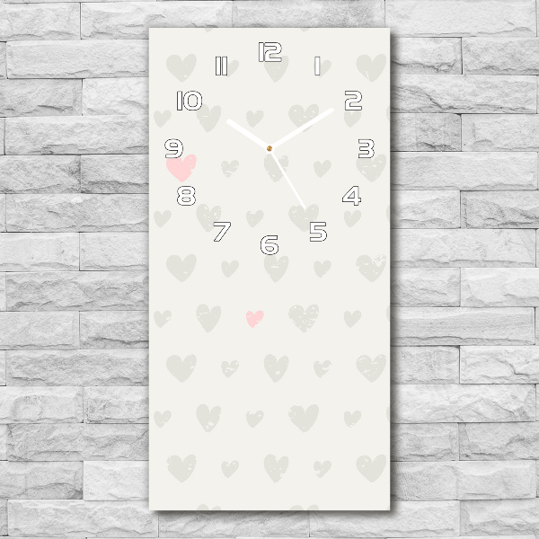 Wanduhr aus glas Herz-Hintergrund