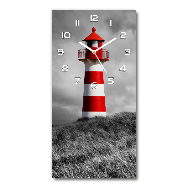 Wanduhr aus glas Leuchtturm