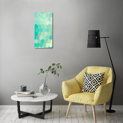 Vertikale Uhr Geometrischer Hintergrund