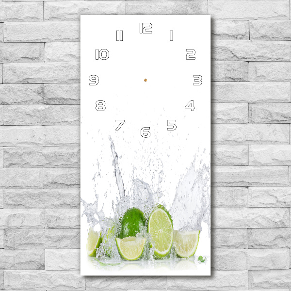 Wanduhr aus glas Kalk