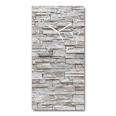 Vertikale Uhr Steinmauer