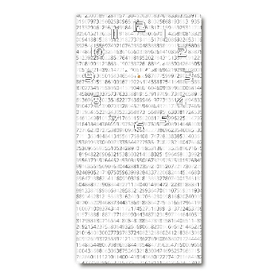 Wanduhr aus glas Binärcode