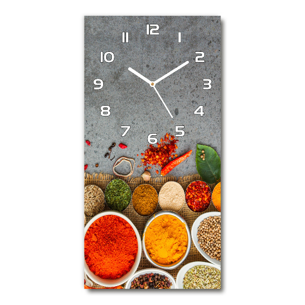 Vertikale Uhr Bunte Gewürze