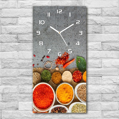 Vertikale Uhr Bunte Gewürze