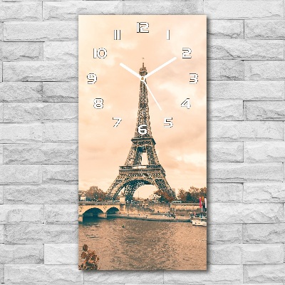 Vertikale Uhr Eiffelturm Paris