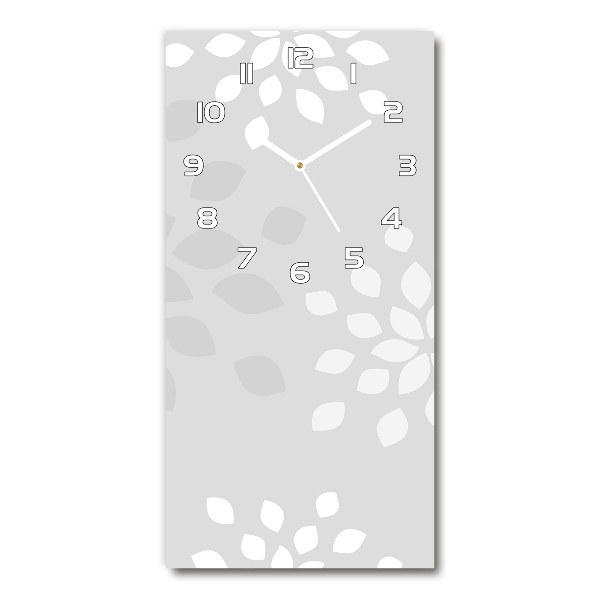 Vertikale Uhr Blumenmuster