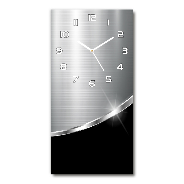 Wanduhr aus glas Metallabstraktion