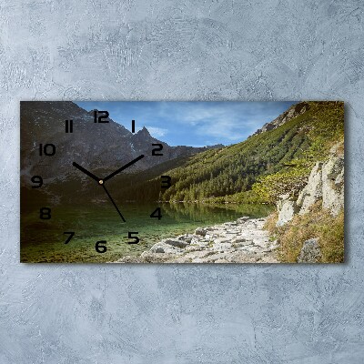 Moderne wanduhr Das Meeresauge der Tatra-Berge