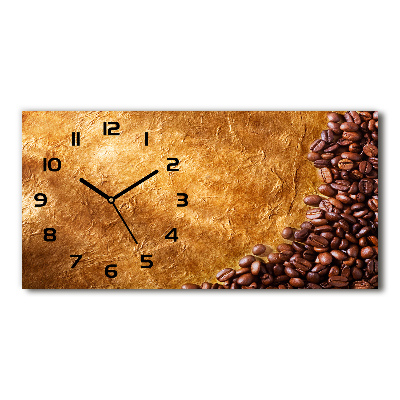 Moderne wanduhr Kaffeebohnen