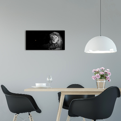 Moderne wanduhr Löwe