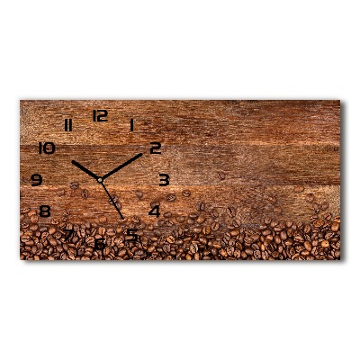 Moderne wanduhr Kaffeebohnen
