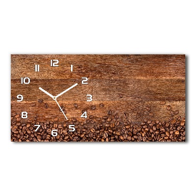 Moderne wanduhr Kaffeebohnen