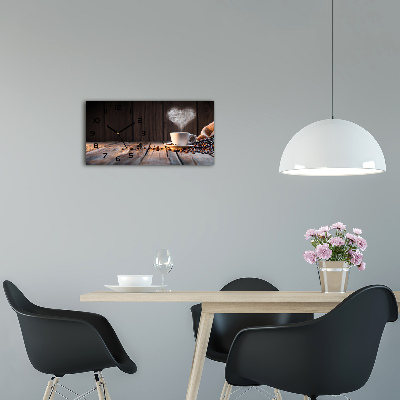 Glasuhr Eine Tasse Kaffee