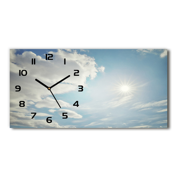 Moderne wanduhr Wolken am Himmel