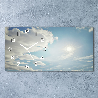Moderne wanduhr Wolken am Himmel