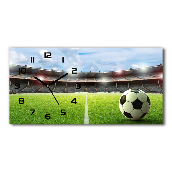 Glasuhr Der Ball auf dem Spielfeld