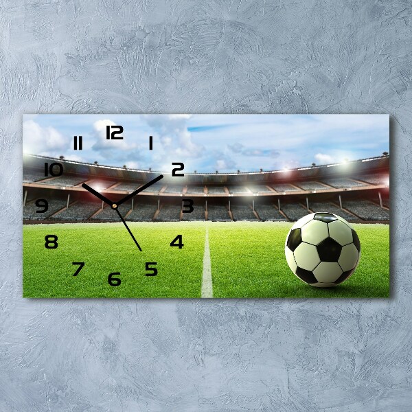 Glasuhr Der Ball auf dem Spielfeld