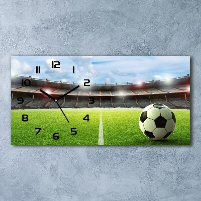 Glasuhr Der Ball auf dem Spielfeld