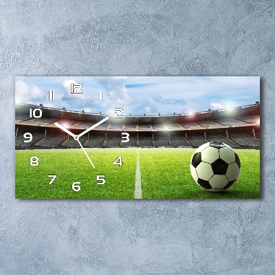 Glasuhr Der Ball auf dem Spielfeld