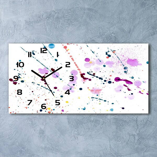 Horizontale Uhr Abstrakte Flecken
