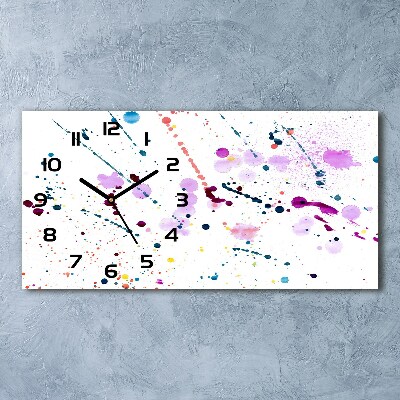 Horizontale Uhr Abstrakte Flecken