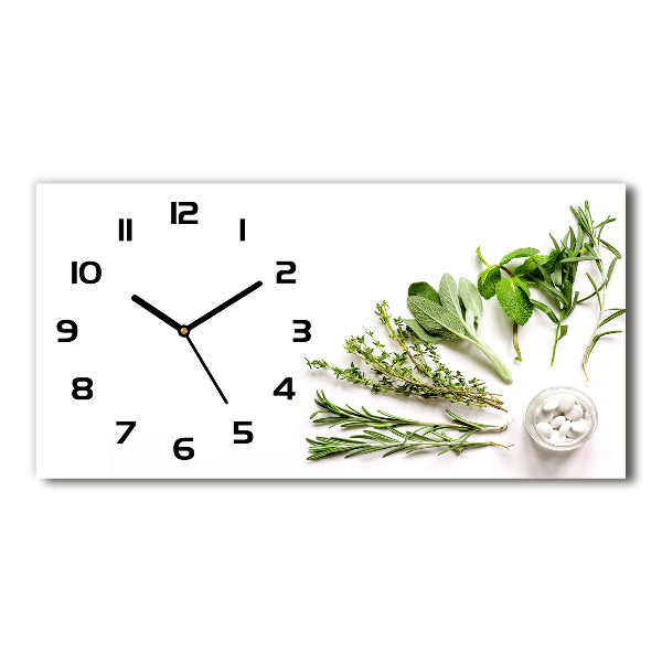 Horizontale Uhr Kräuter