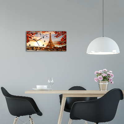 Moderne wanduhr Eiffelturm Paris