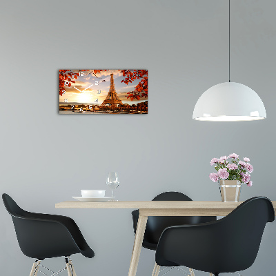 Moderne wanduhr Eiffelturm Paris