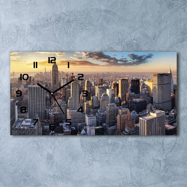 Glasuhr New York aus der Vogelperspektive