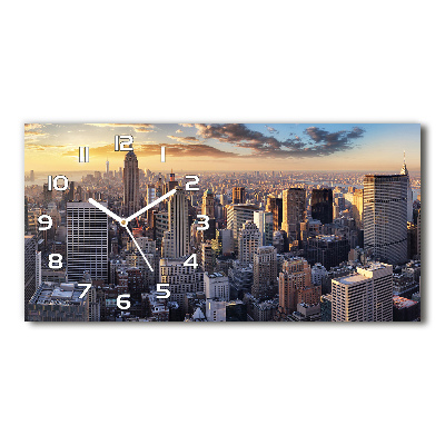 Glasuhr New York aus der Vogelperspektive