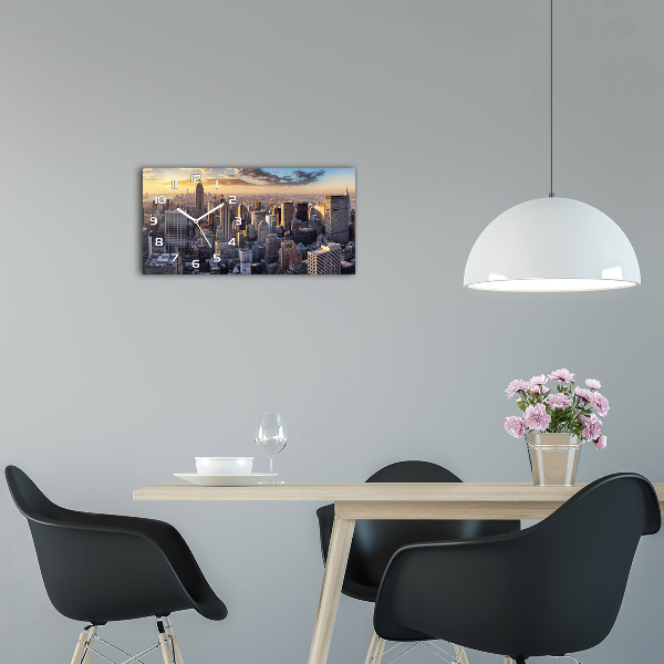 Glasuhr New York aus der Vogelperspektive