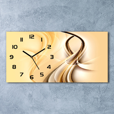 Horizontale Uhr Abstrakte Wellen