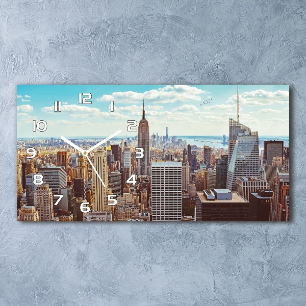 Glasuhr New York aus der Vogelperspektive