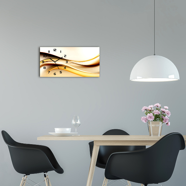 Moderne wanduhr Abstrakte Wellen